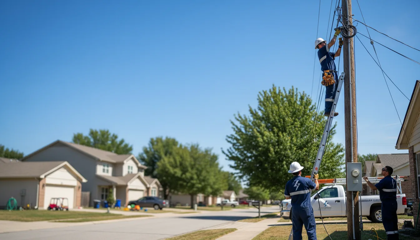 Residential electrician providing installation services in Cadogan, PA
